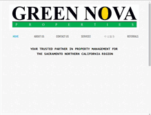 Tablet Screenshot of greennovaproperties.com
